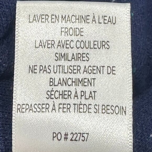 Robert Graham Lindell Long Sleeve Knit In Navy Classic‎ Fit Medium Quarter Zip - Picture 8 of 9